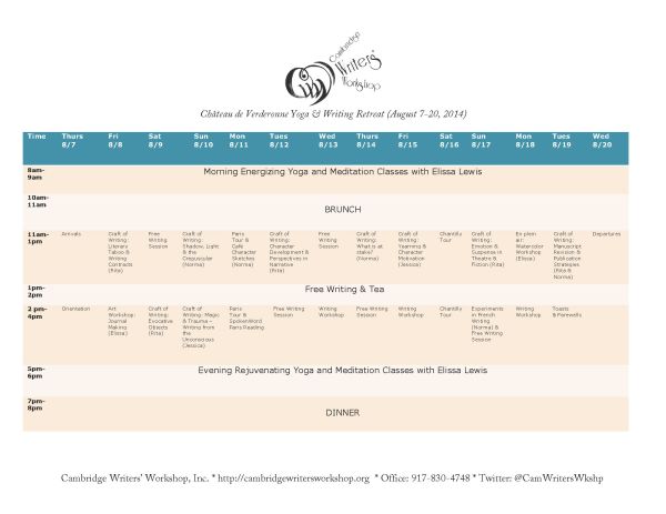 Verderonne2014Schedule