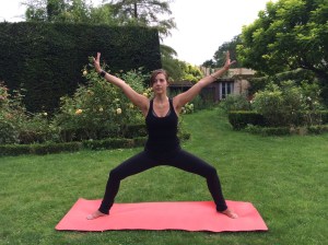 Elissa demonstrating "water fountain"