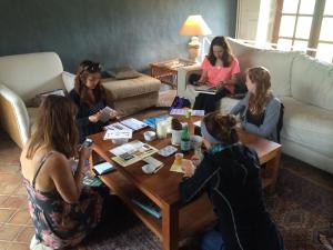 We started indoors until the weather sorted itself out