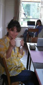 Janet and Stephanie prepare for workshop