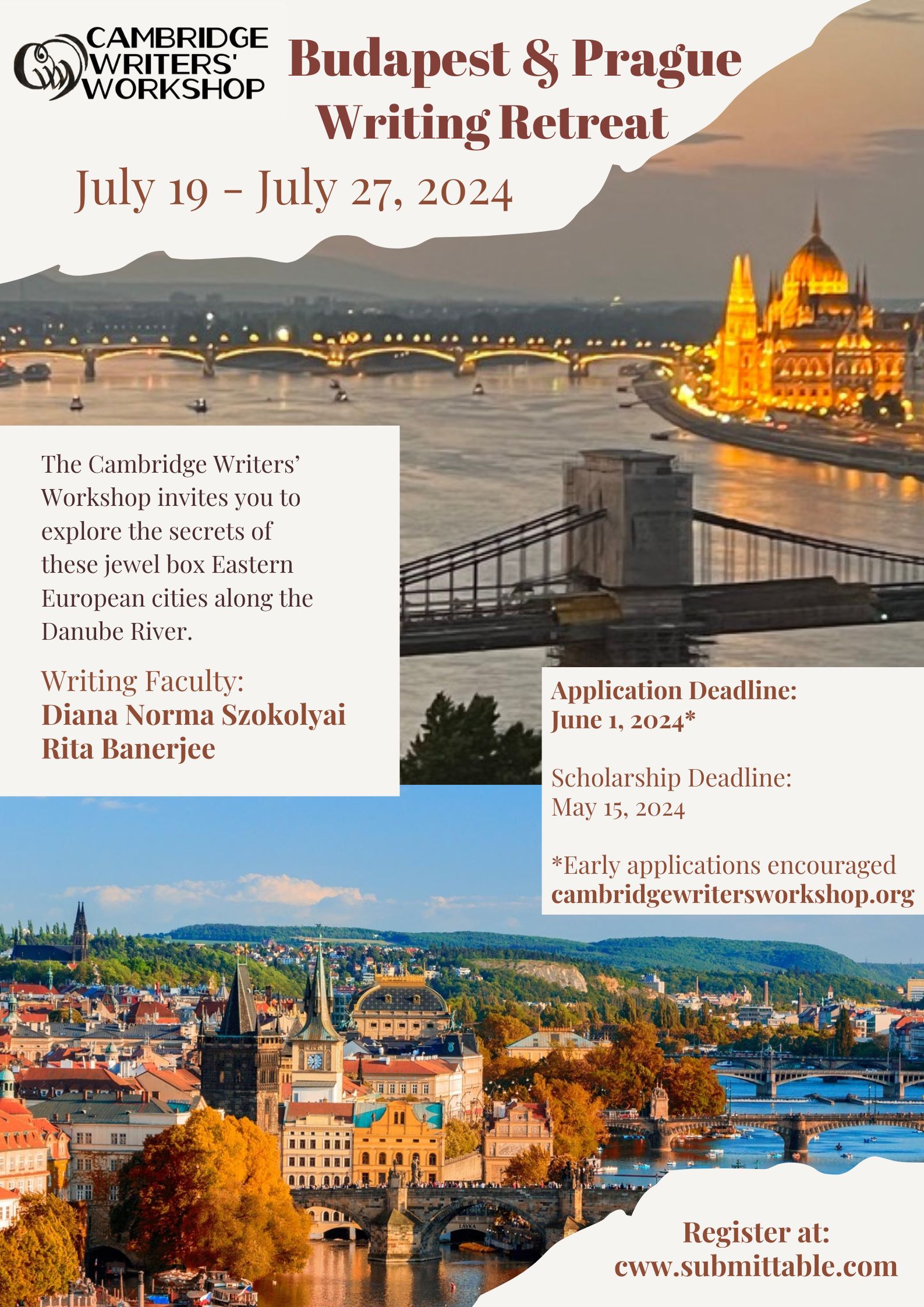 Cambridge Writers’ Workshop Budapest & Prague Writing Retreat – July 19 ...